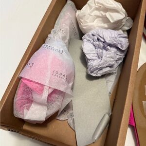 Journee Collection Pink Wrapped Shoes